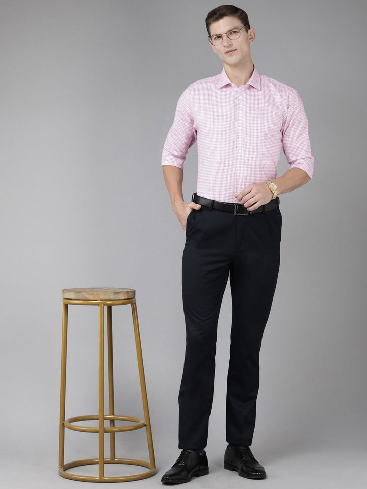 Park Avenue Slim Fit Checked Pure Cotton Formal Shirt
