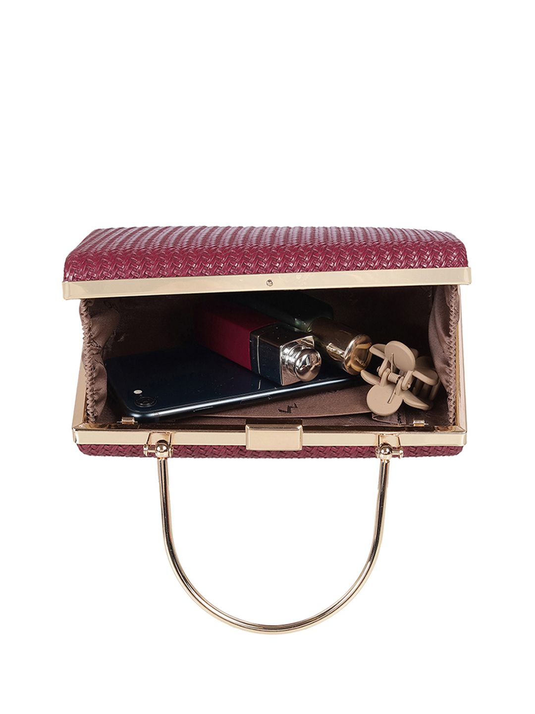 Metro Textured Box Clutch