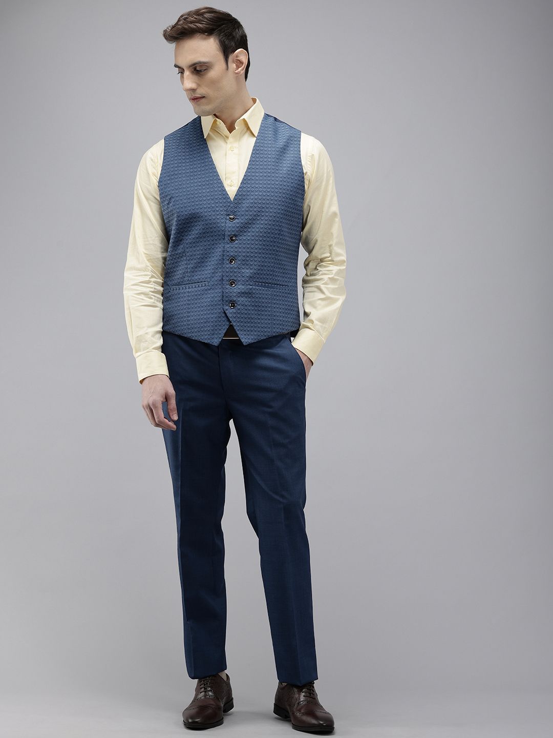 Park Avenue Single Breasted Slim Fit 3-Piece Part Wear Suit