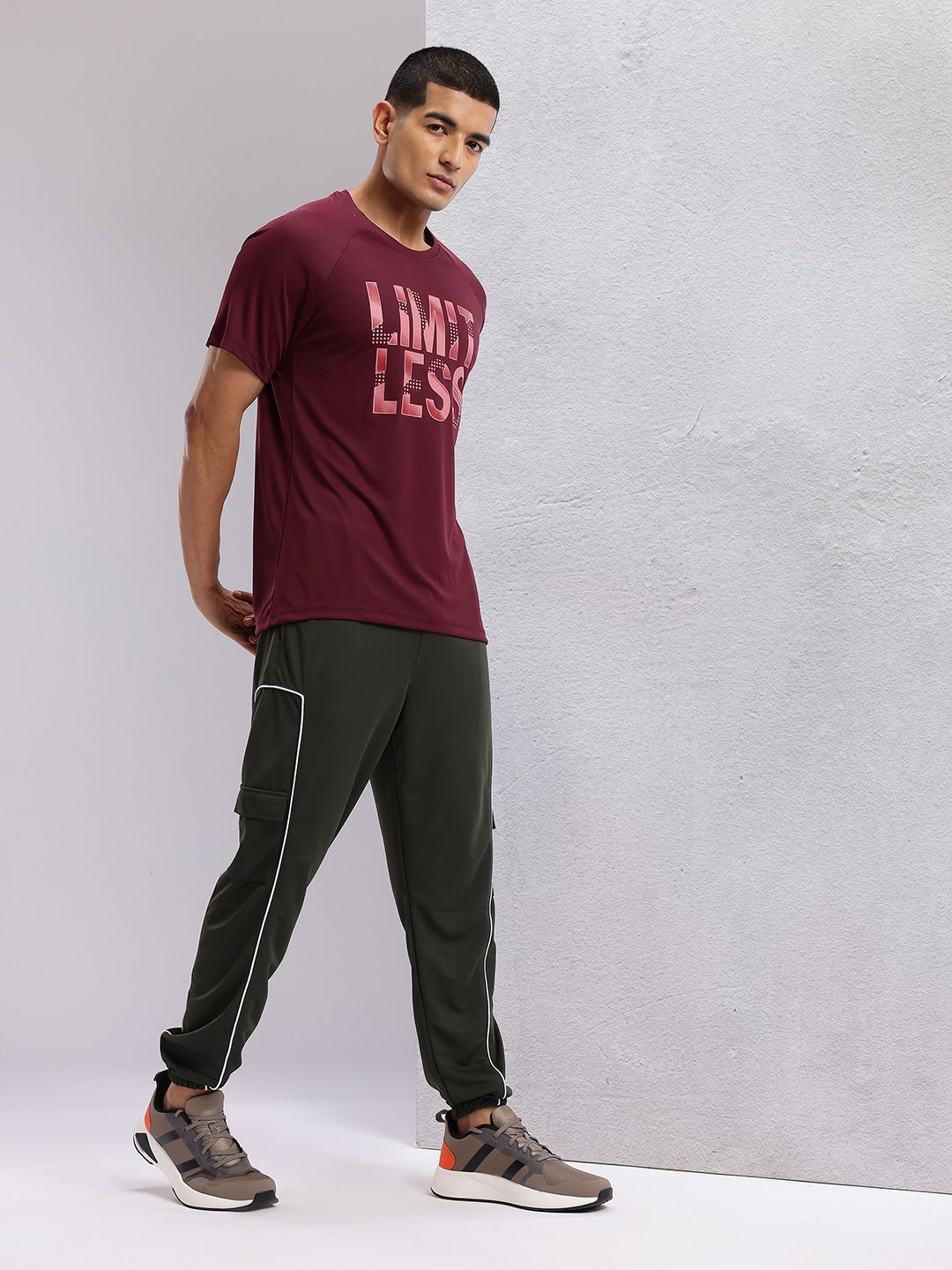 HRX by Hrithik Roshan Typography Printed Rapid-Dry Training T-shirt