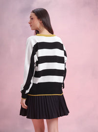 DressBerry Self Striped Pullover