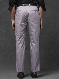 RARE RABBIT Men Comotel Mid-Rise Cotton Regular Fit Trouser