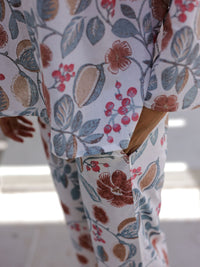 SANSKRUTIHOMES Women Floral Pure Cotton Printed Night suit