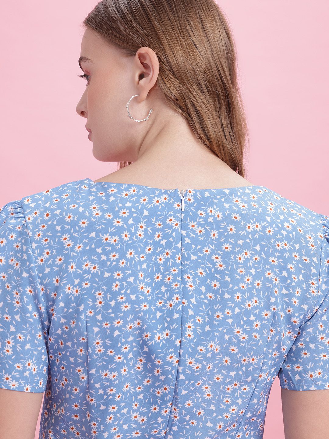 DressBerry Floral Print A-Line Dress
