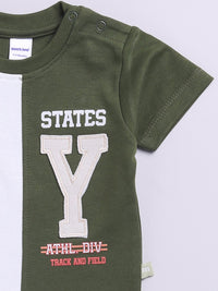Moms Love Infant Boys New York Printed Pure Cotton Clothing Set