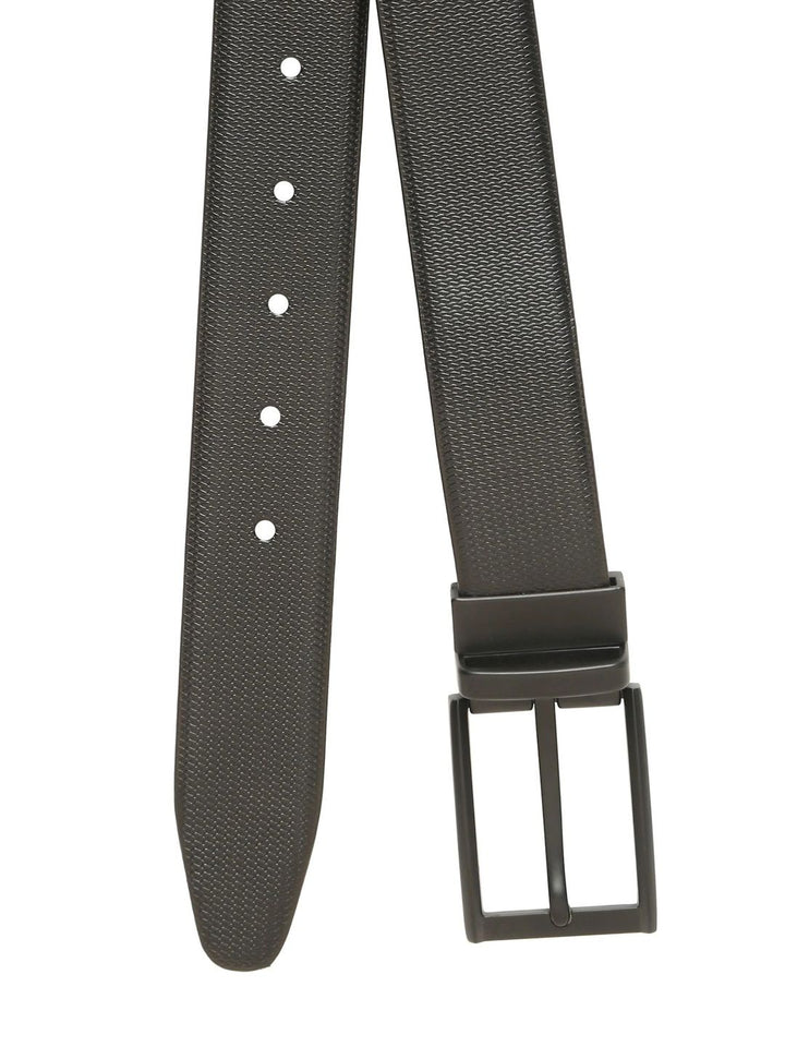 Teakwood Leathers Men Textured Leather Reversible Formal Belt