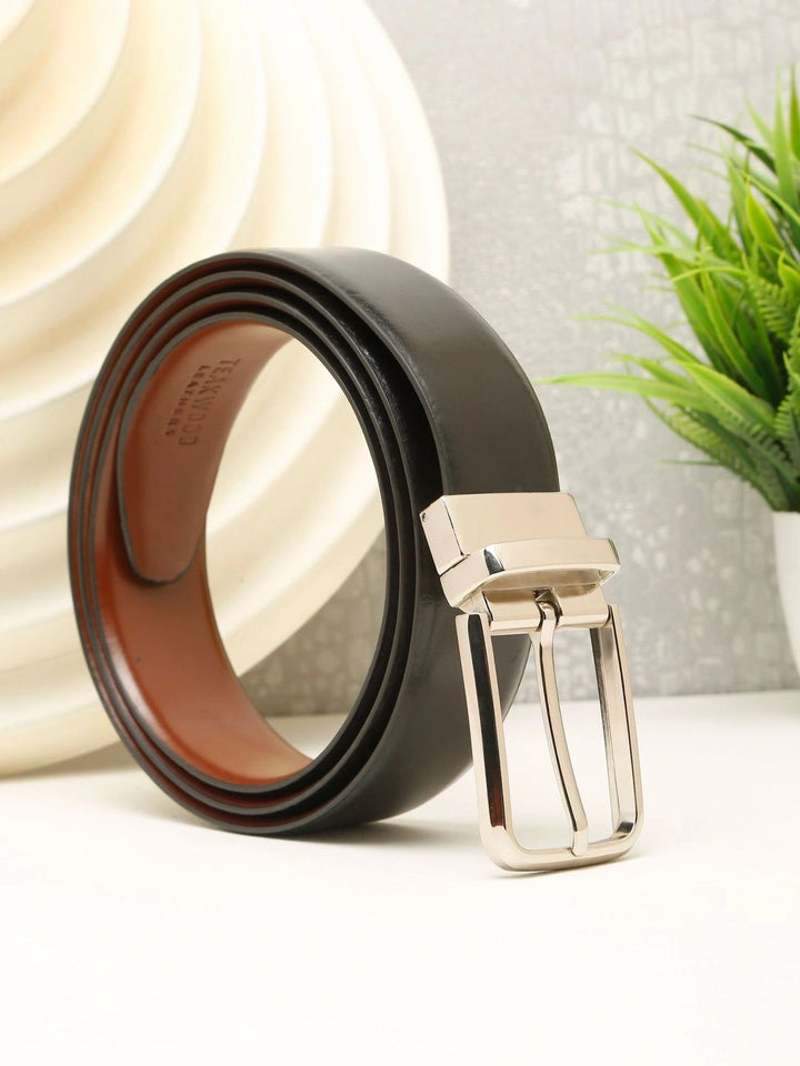 Teakwood Leathers Men Leather Reversible Belt