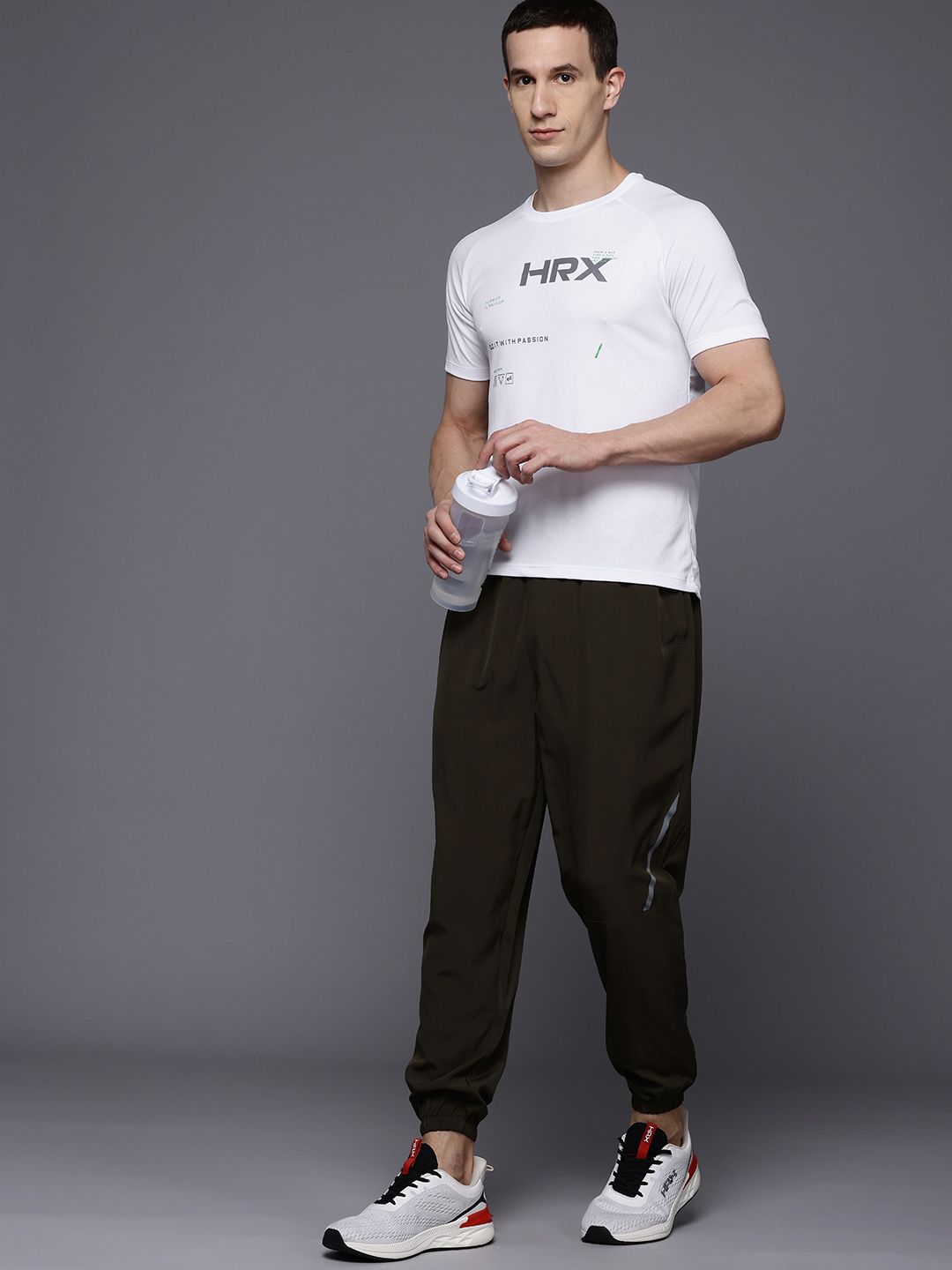 HRX by Hrithik Roshan Rapid-Dry Typography Print Running T-shirt