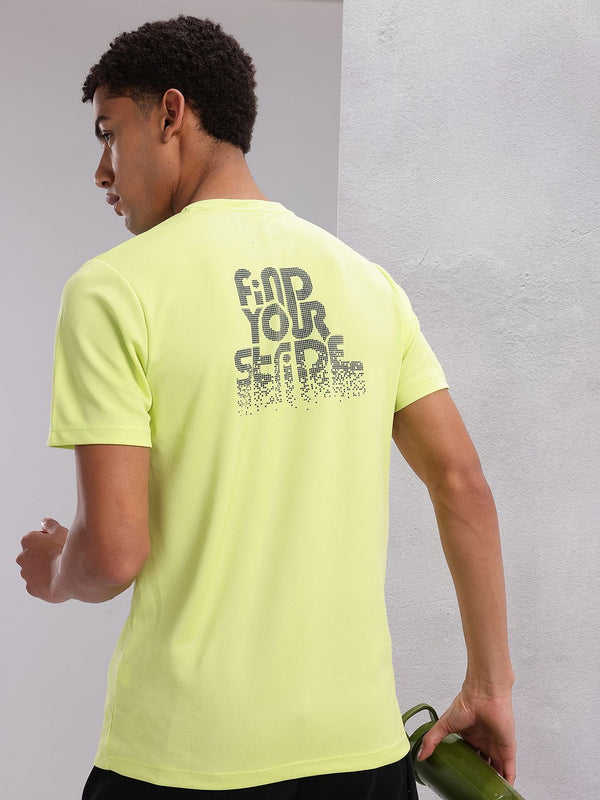 HRX oleh Hrithik Roshan Pasangan Tee Collection Typography Print Rapid-Dry Running T-Shirt