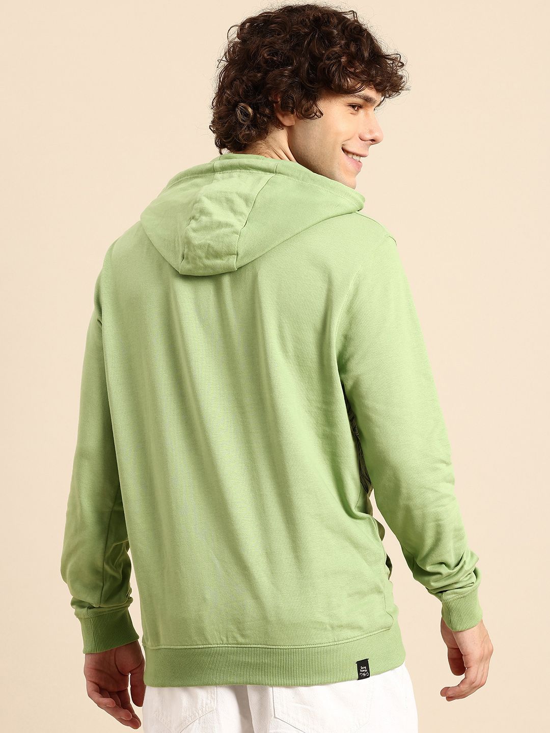 Being Human Pure Cotton Placement Printed Hooded Sweatshirt
