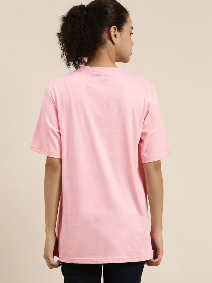 Dillinger Wanita Pink T-shirt Tulen Tulen Besar