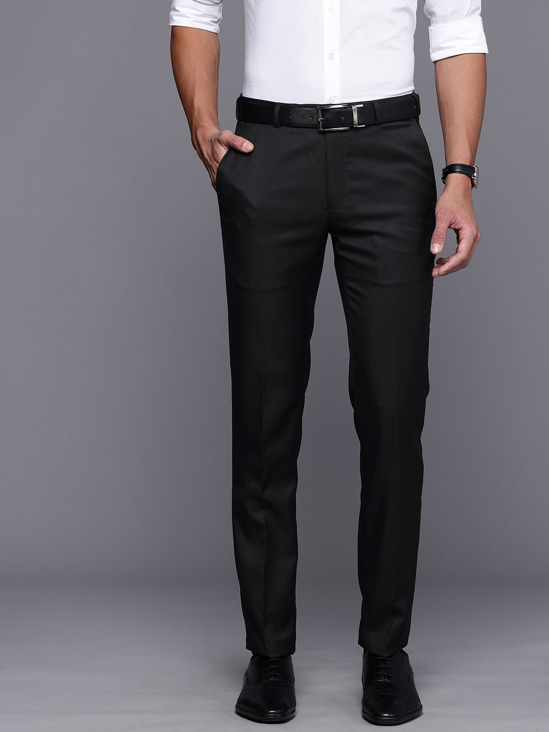 Raymond Men Slim Fit Formal Trousers