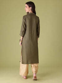 Anouk Women Shirt Collar Kurta