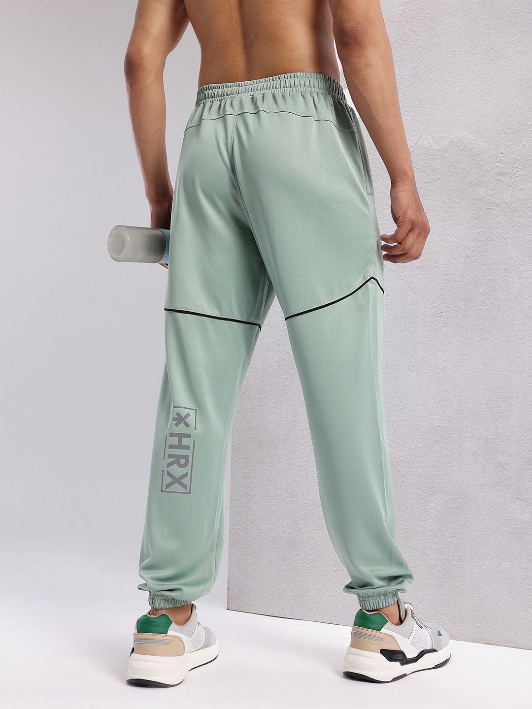 HRX by Hrithik Roshan Men Contrast Piping Rapid-Dry Running Joggers
