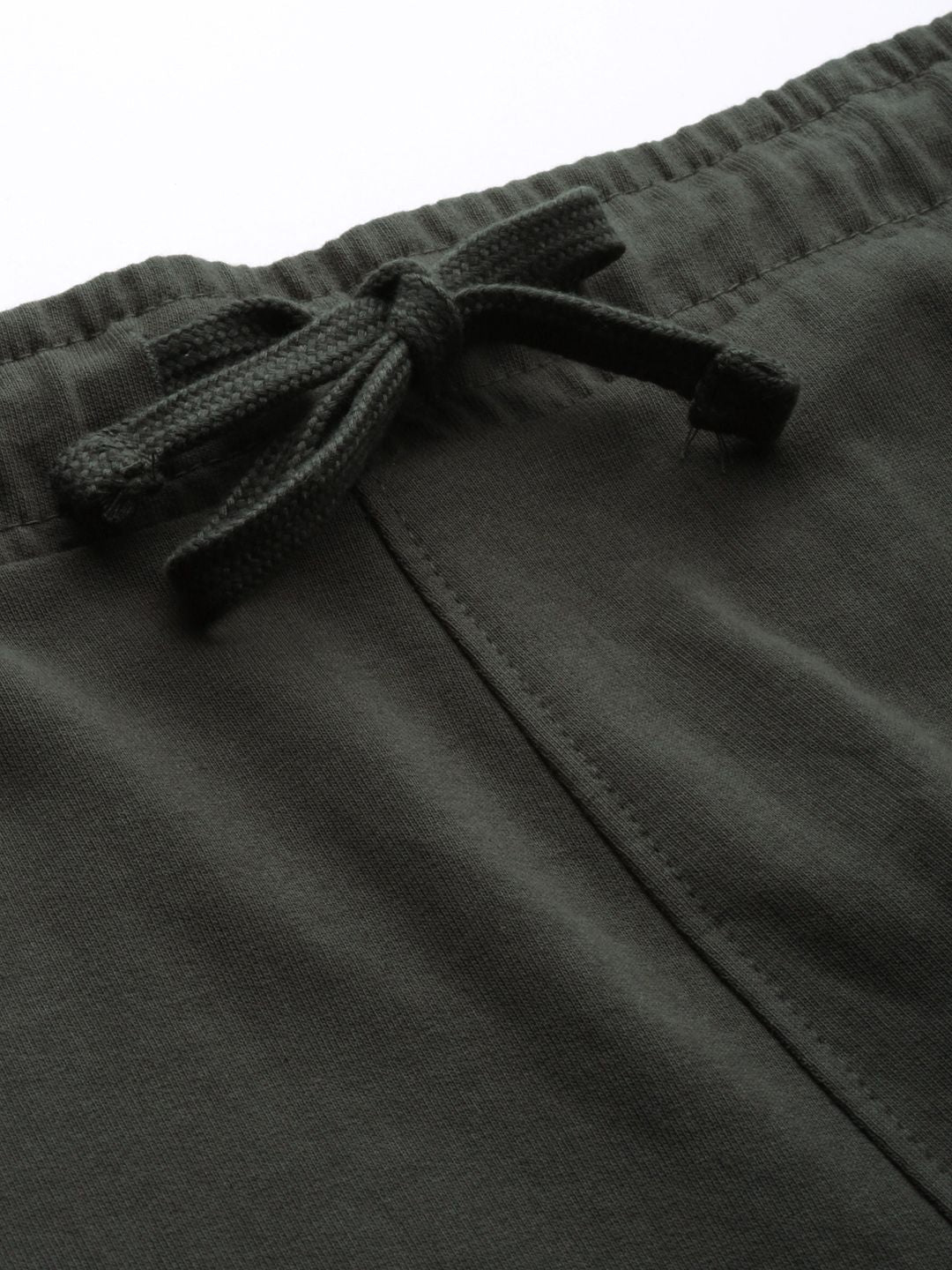 The Indian Garage Co Men Grey Solid Pleated Detail Joggers