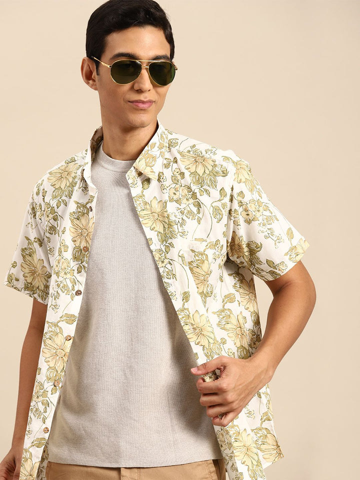 DENNISON Men Smart Block Printed Casual Shirt