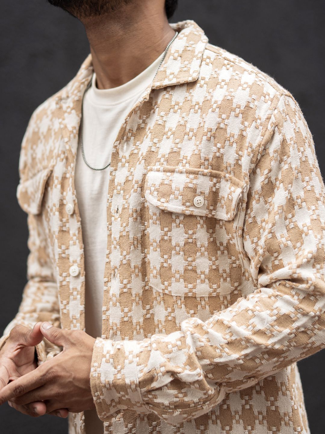 Powerlook Men Opaque Checked Casual Shirt