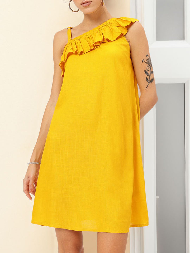 DressBerry Romantic Ruffles A-Line Dress