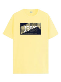 ADRO Typography Printed Round Neck Cotton T-shirt