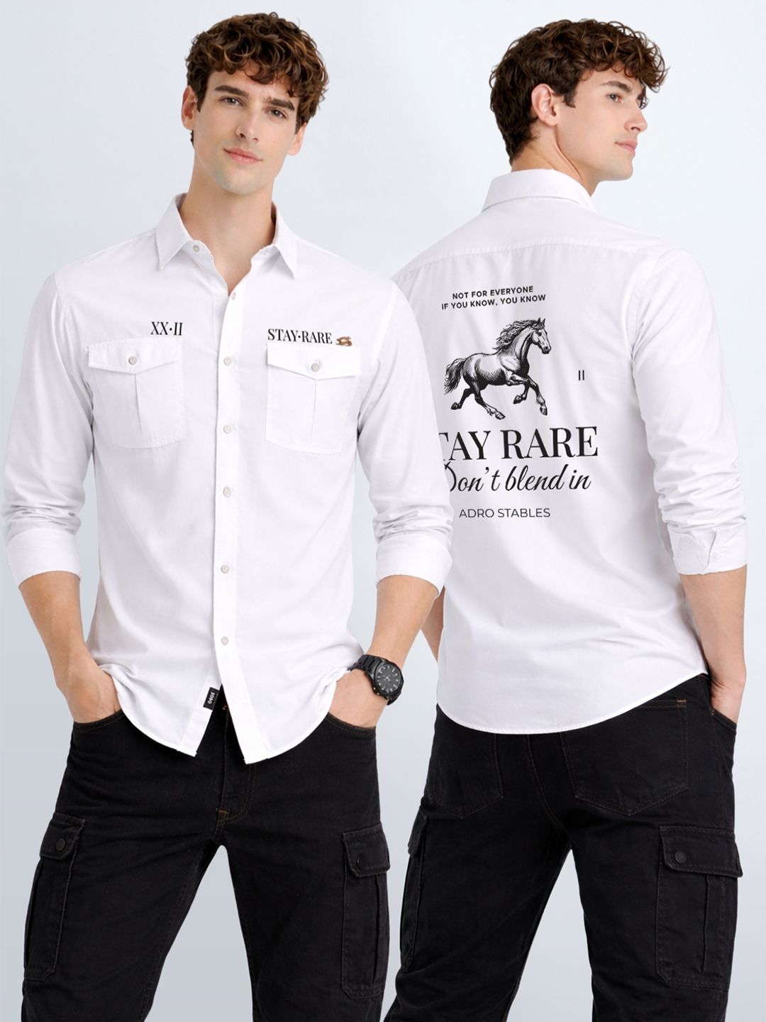 Baju Kasual Bercetak Standard ADRO Lelaki