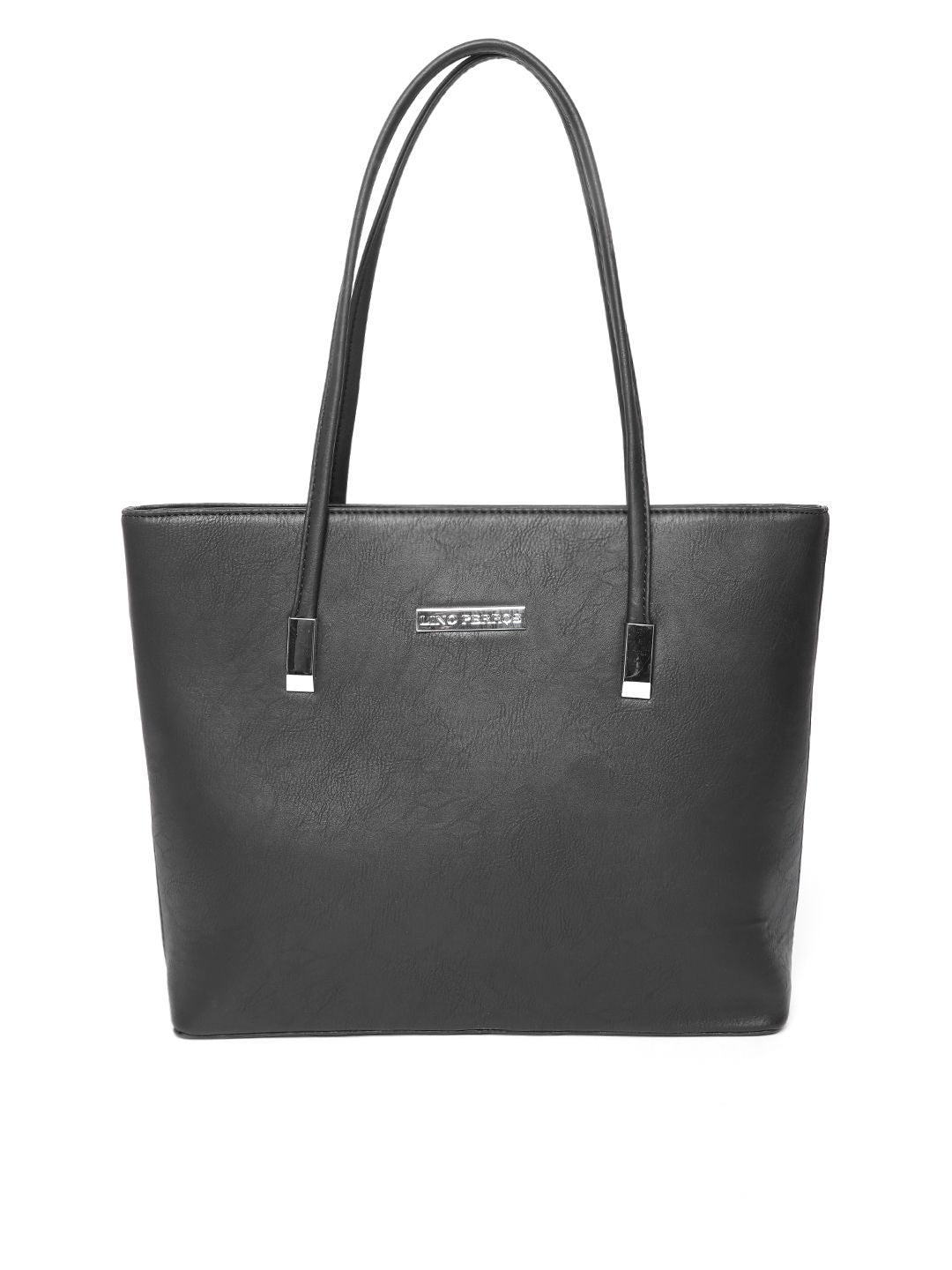 Lino Perros Black Solid Shoulder Bag