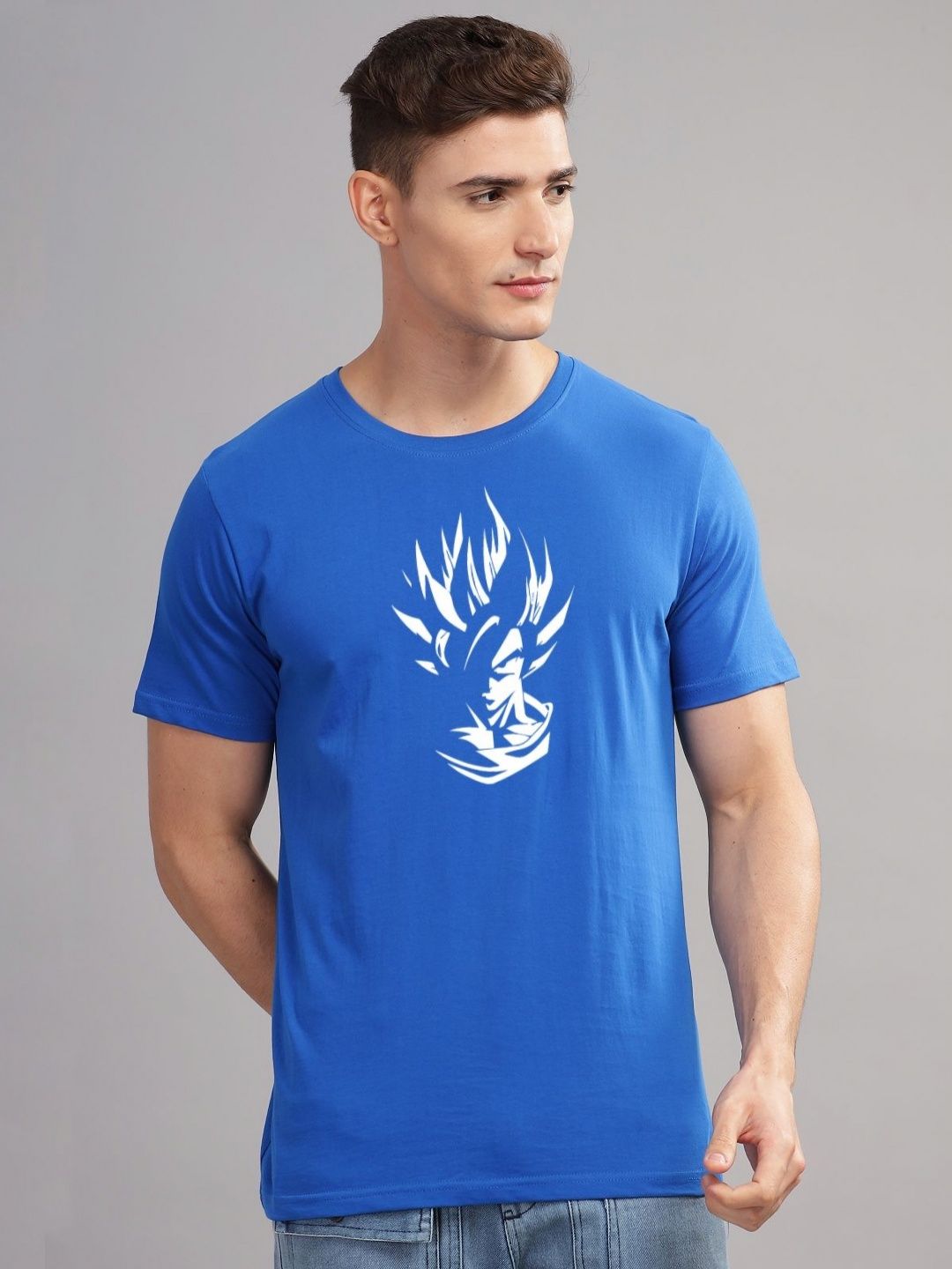ADRO Men Typography Printed Raw Edge T-shirt