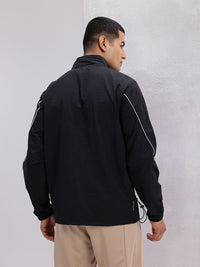 HRX by Hrithik Roshan Mock Collar Rapid-Dry Running Jacket with Toggle Hem