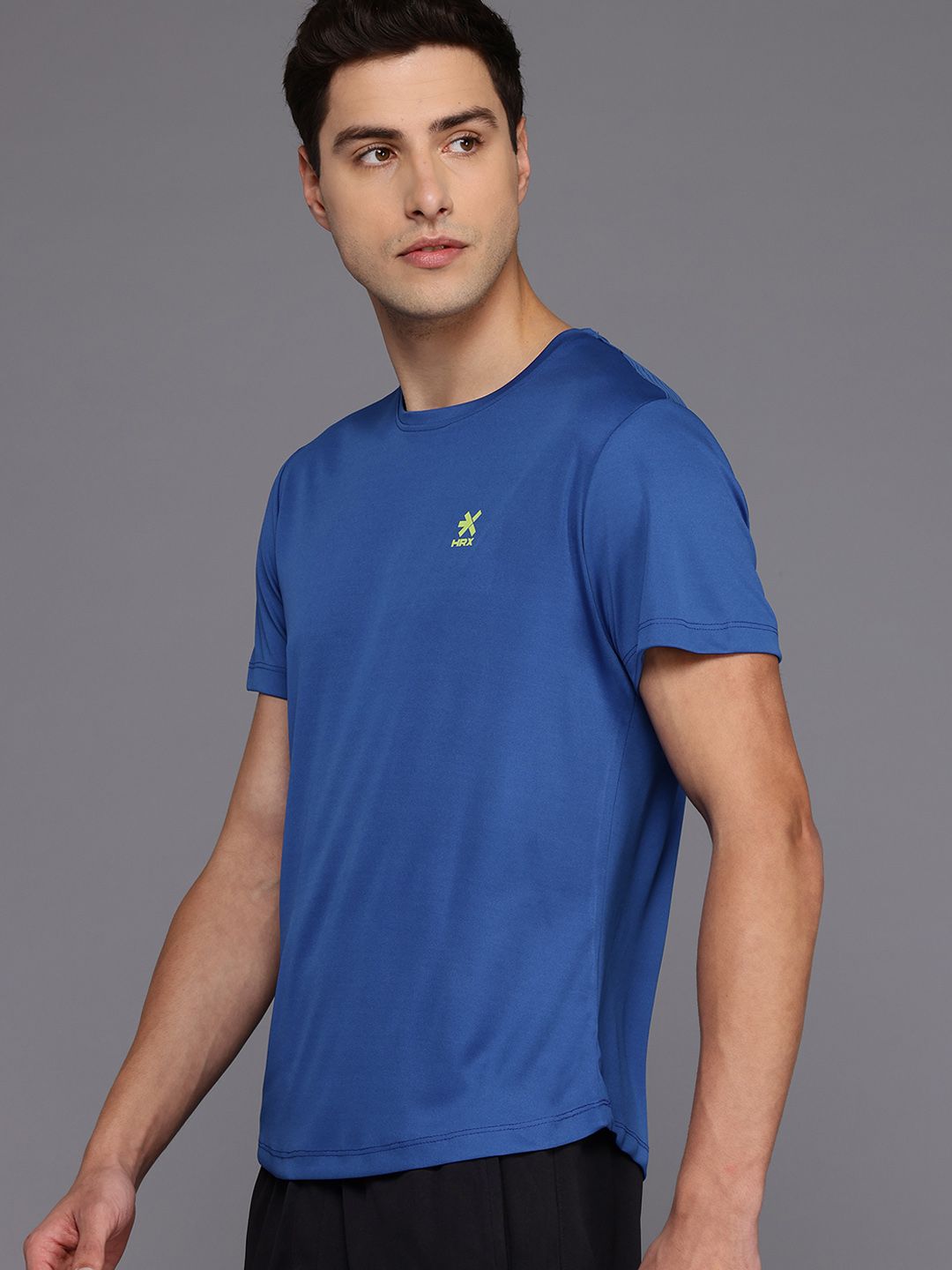HRX by Hrithik Roshan Rapid-Dry Striped Training T-shirt