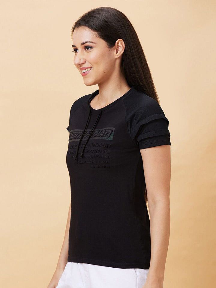Being Human Typography Printed Slim Fit T-shirt