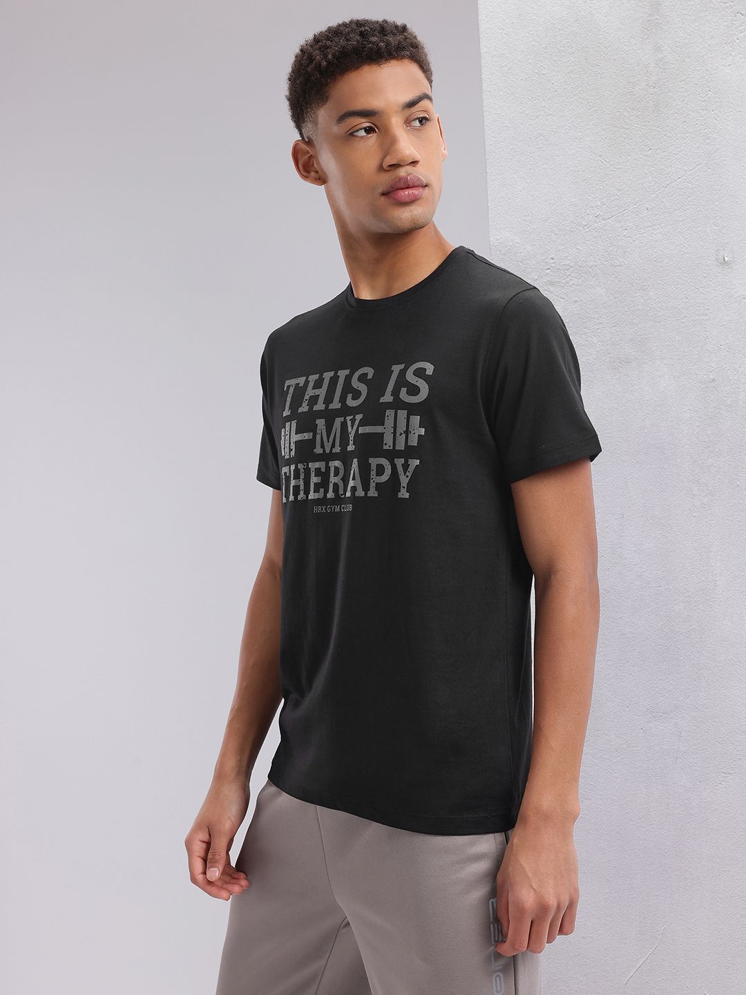 HRX by Hrithik Roshan Typography Printed Training T-shirt