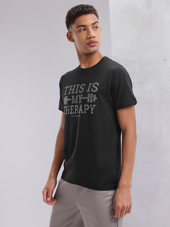 HRX by Hrithik Roshan Typography Printed Training T-shirt