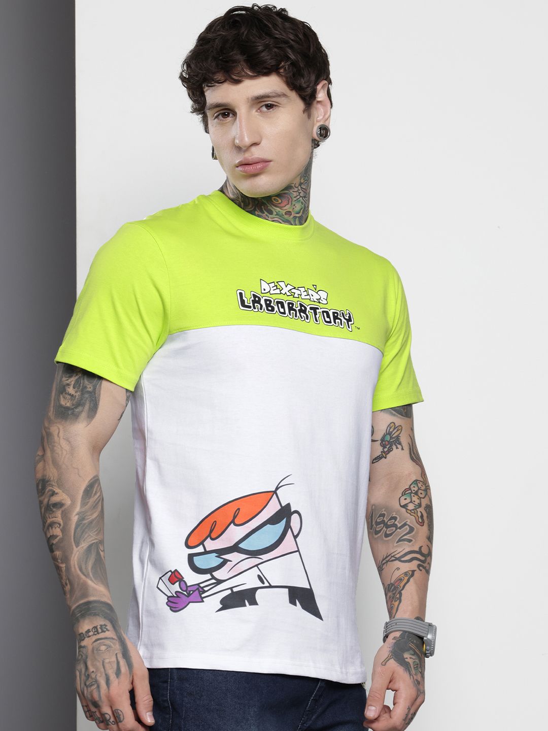 The Indian Garage Co Pure Cotton Tom & Jerry Printed Slim Fit T-shirt