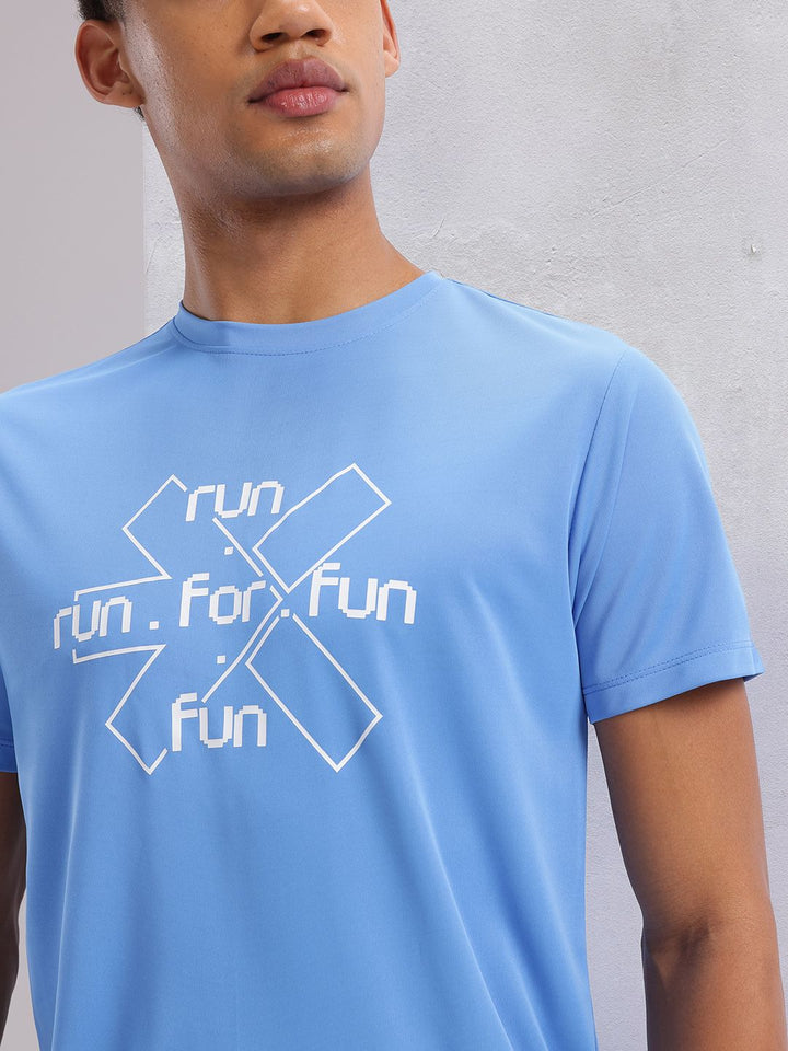 HRX by Hrithik Roshan Brand Logo Print Rapid-Dry Running T-shirt