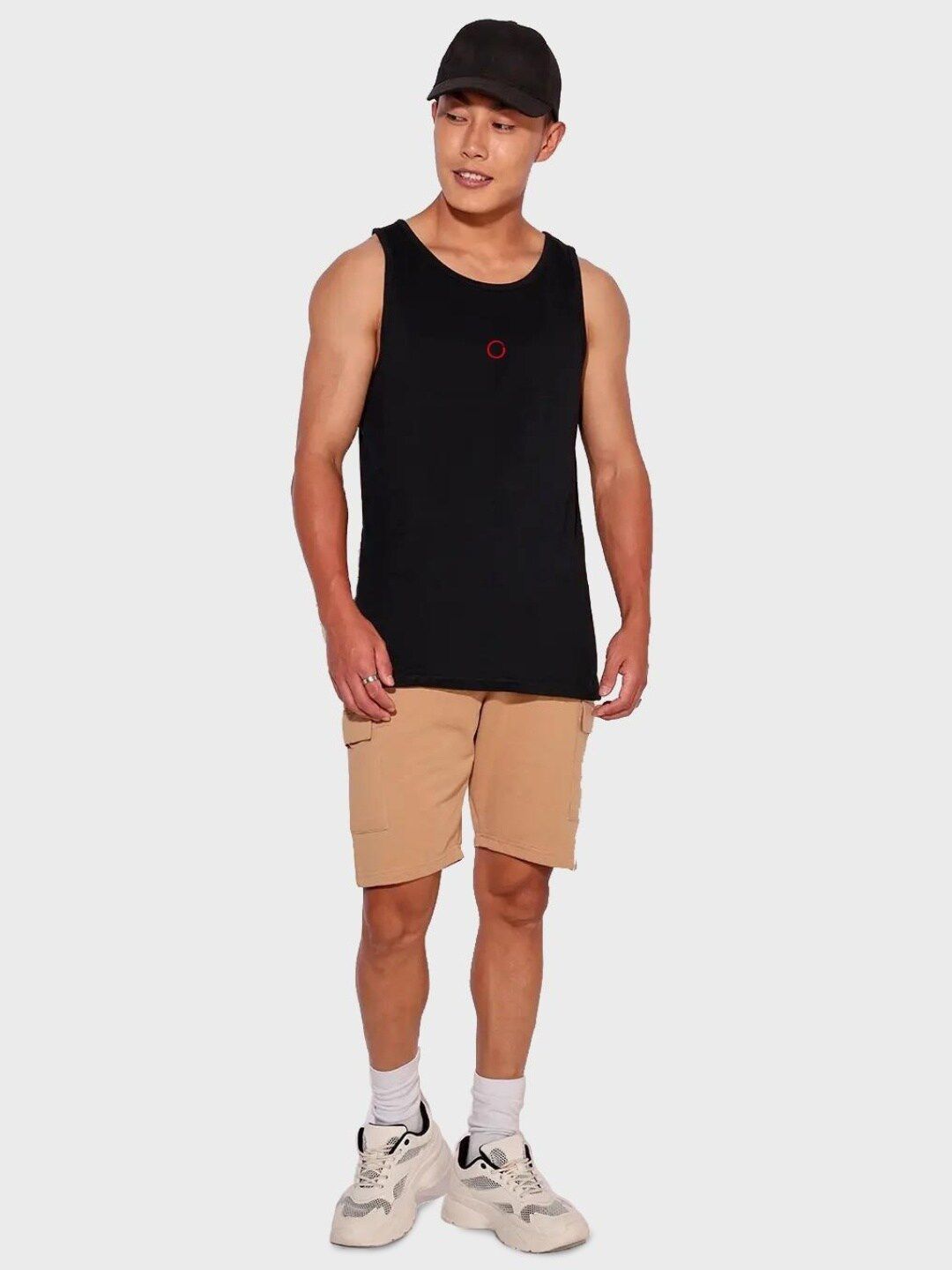 Bewakoof Graphic Printed Sleeveless Cotton T-shirt