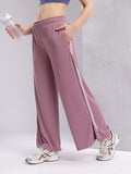 HRX by Hrithik Roshan Women Side Stripes Slit Wide Leg Training Track Pants