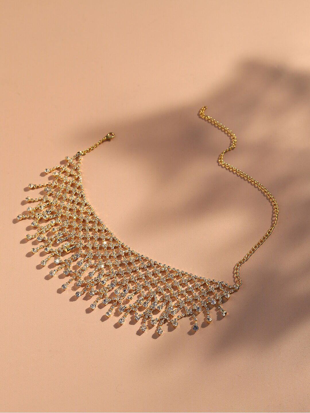 Kalung Parti Pereka Designer Stone-Plated Silver Stone