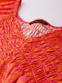 DressBerry Smokin' Hot Printed Empire Dress