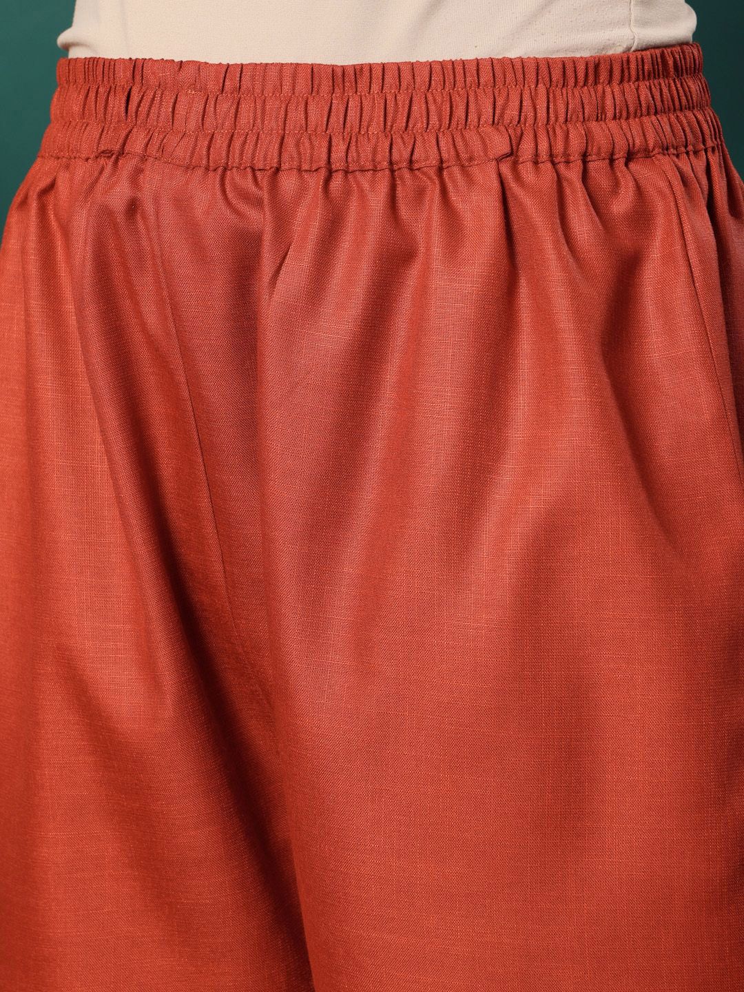 Varanga V-Neck Straight Kurta with Trousers And Dupatta