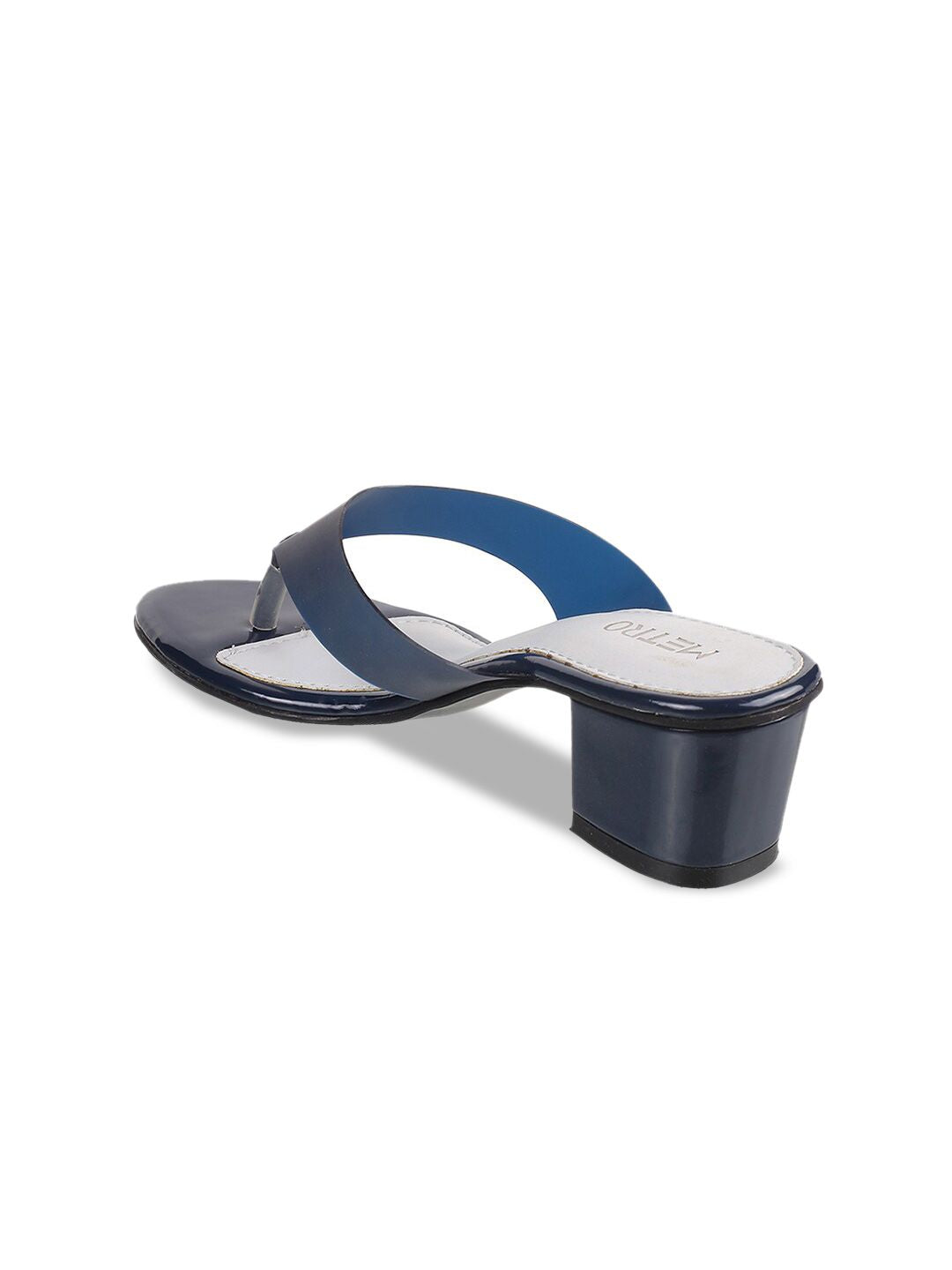 Metro Open Toe Block Open Back Heels