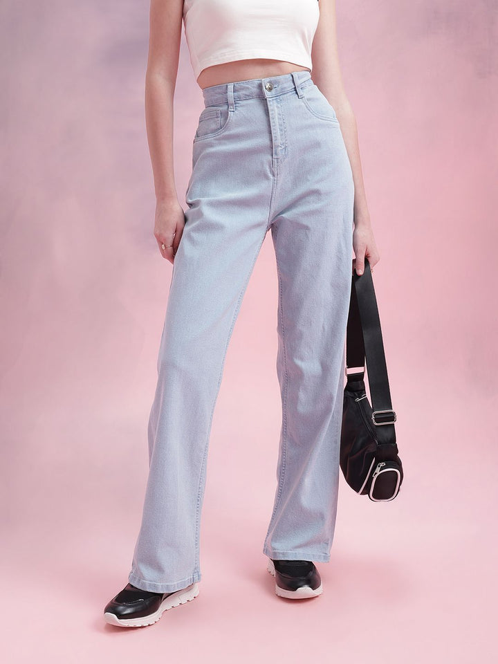 DressBerry Women High-Rise Straight Fit Stretchable Jeans
