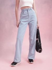 DressBerry Women High-Rise Straight Fit Stretchable Jeans
