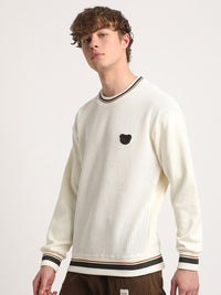 THE BEAR HOUSE Round Neck Cotton Sweatshirt