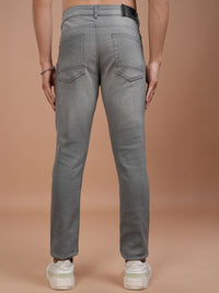 HIGHLANDER Men Grey Slim Fit Mid-Rise Clean Look Stretchable Jeans