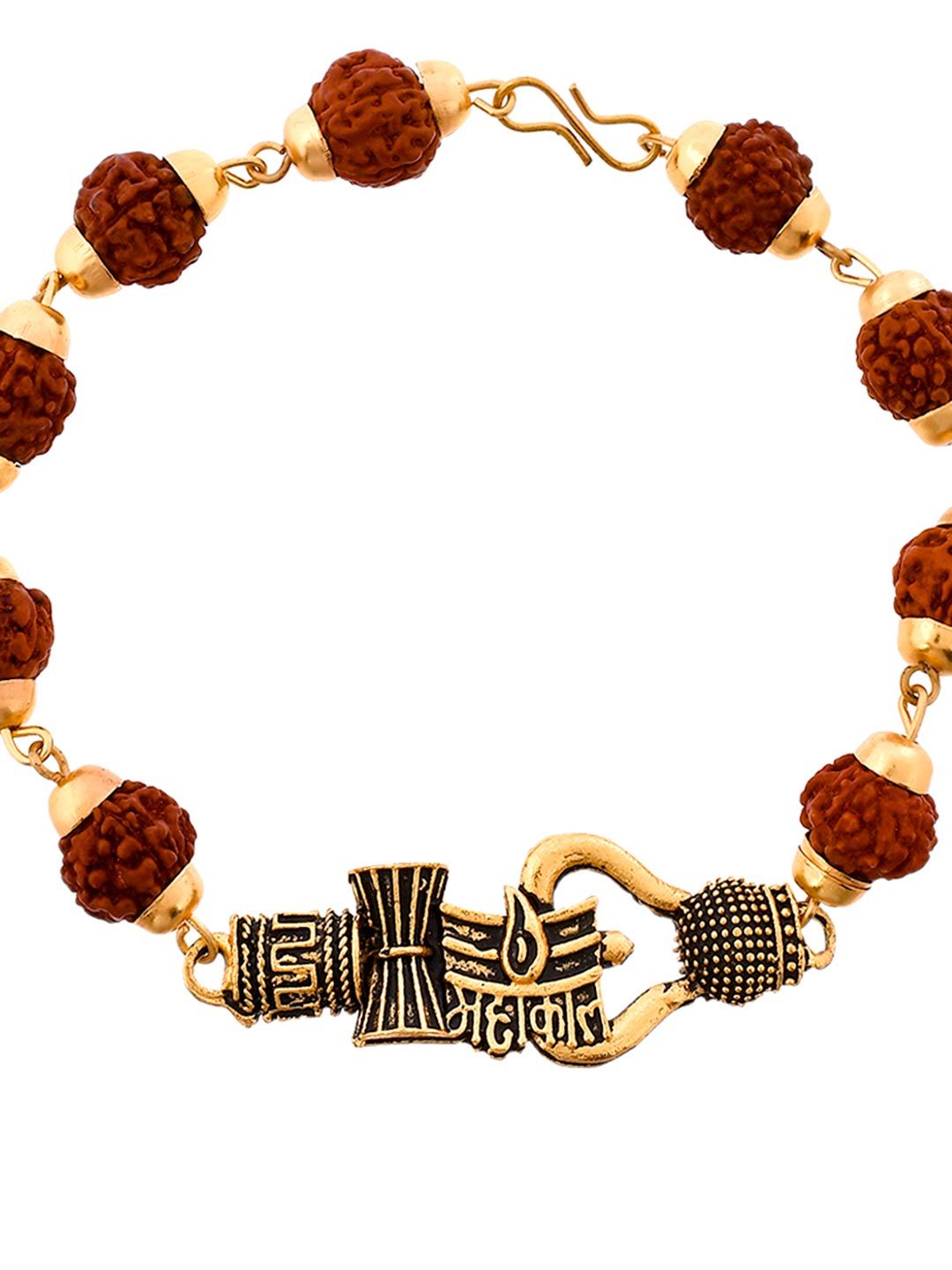 Voylla Men Lord Shiva Motifs Rudraksha Rakhi