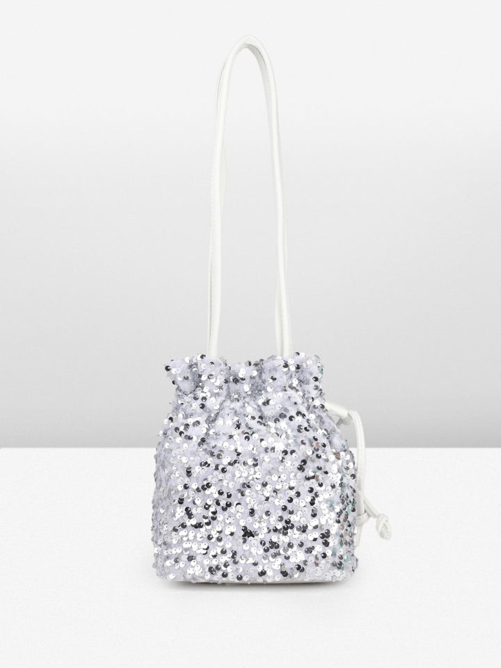 DressBerry Embellished Bucket Shoulder Bag