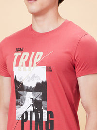 Being Human Typography Printed Round Neck Short Sleeves T-shirt
