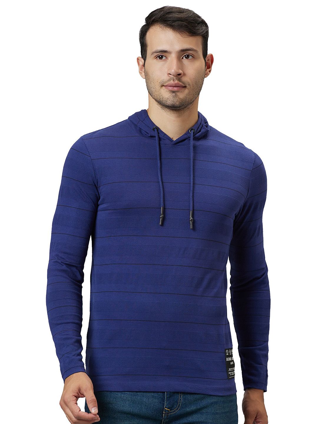 Being Human Self Design Hooded Slim Fit Sweatshirts