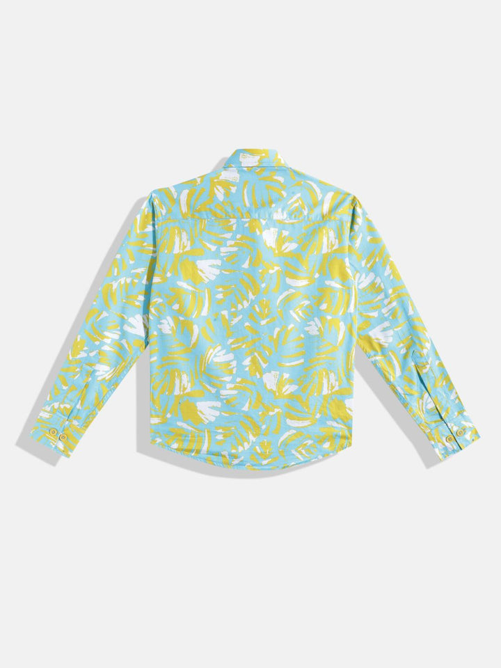 Monte Carlo Boys Abstract Printed Casual Smart Fit Shirt