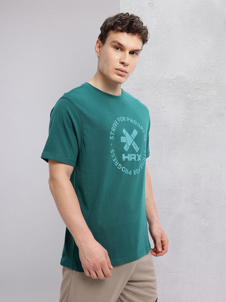 HRX by Hrithik Roshan Men Typography Printed Training T-shirt