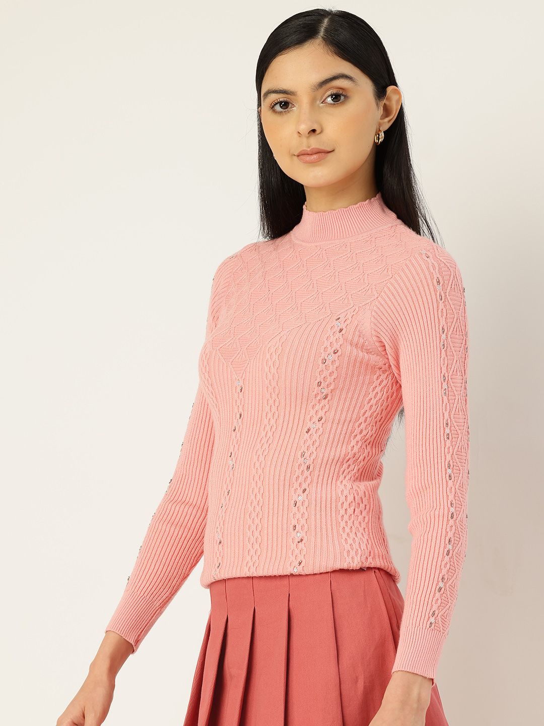 Monte Carlo Self-Striped Geometric Pullover